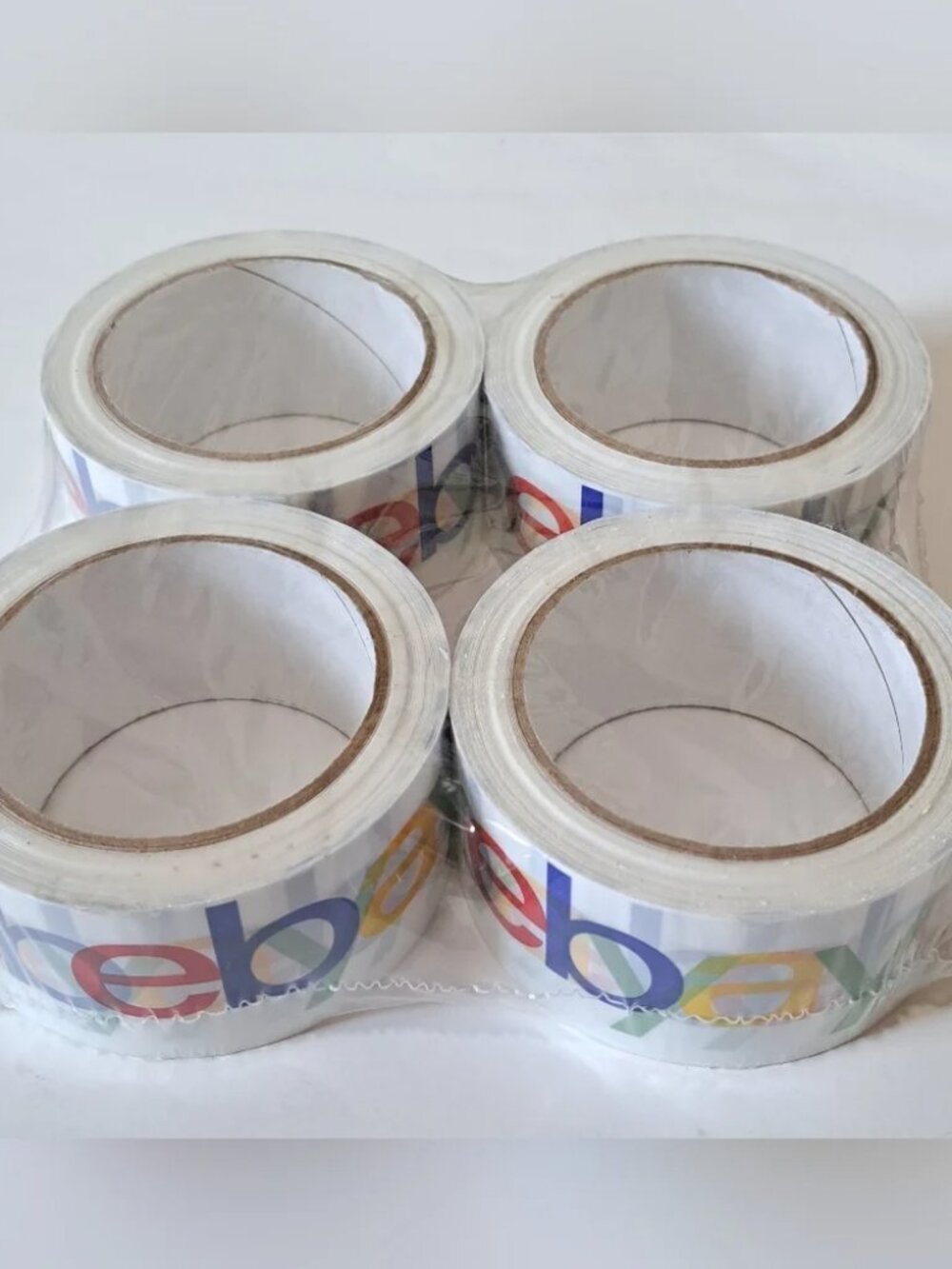 6 Rolls eBay Packaging Shipping Tape with Branded Color Logo 75 Yards x 2 inch